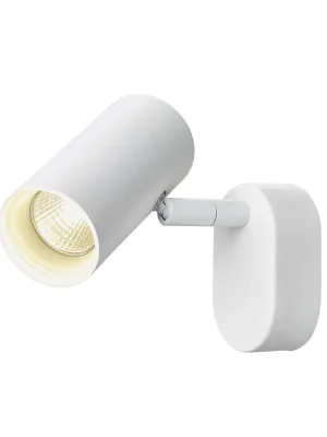 Značkový NOBLO® nástěnné a stropní svítidlo, jednoduché, kulaté, 3000K, 6W, PHASE, 32°, bílé - BIG WHITE (SLV)