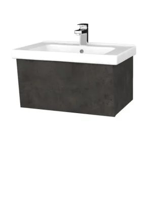 Akce Koupelnová skříňka INVENCE SZZ 65 (umyvadlo Harmonia) - D16 Beton tmavý / D16 Beton tmavý