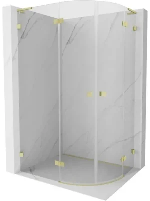 Nejlepší Cena MEXEN/S - Lunar L sprchový kout čtvrtkruh křídlový levá 100 x 90, transparent, zlato kartáčovaná 833L-100L-090P-55-00