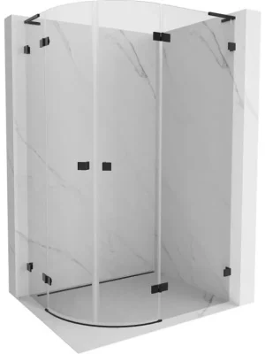 Nejprodávanější MEXEN/S - Lunar L sprchový kout čtvrtkruh křídlový pravá 100 x 90, transparent, černá 833L-100P-090L-70-00