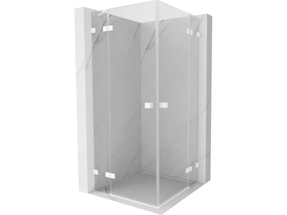 Novinka MEXEN/S - Lunar Duo sprchový kout dveře křídlové 70 x 70, transparent, bílá 834-070L-070P-20-00