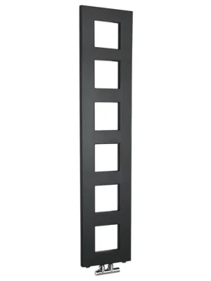 Značkový SAPHO BLOCK otopné těleso 280x1330 mm, černá mat