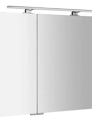 Značkový SAPHO MIRRÓ galerka s LED osvětlením, 90x70x16cm, borovice rustik