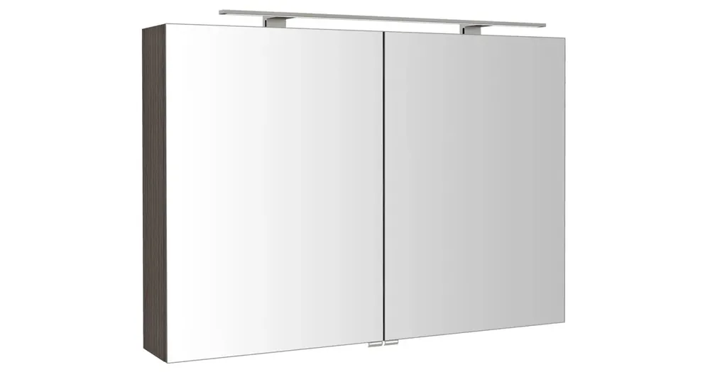 Zlevněný SAPHO RIWA galerka s LED osvětlením, 101x70x17cm, borovice rustik