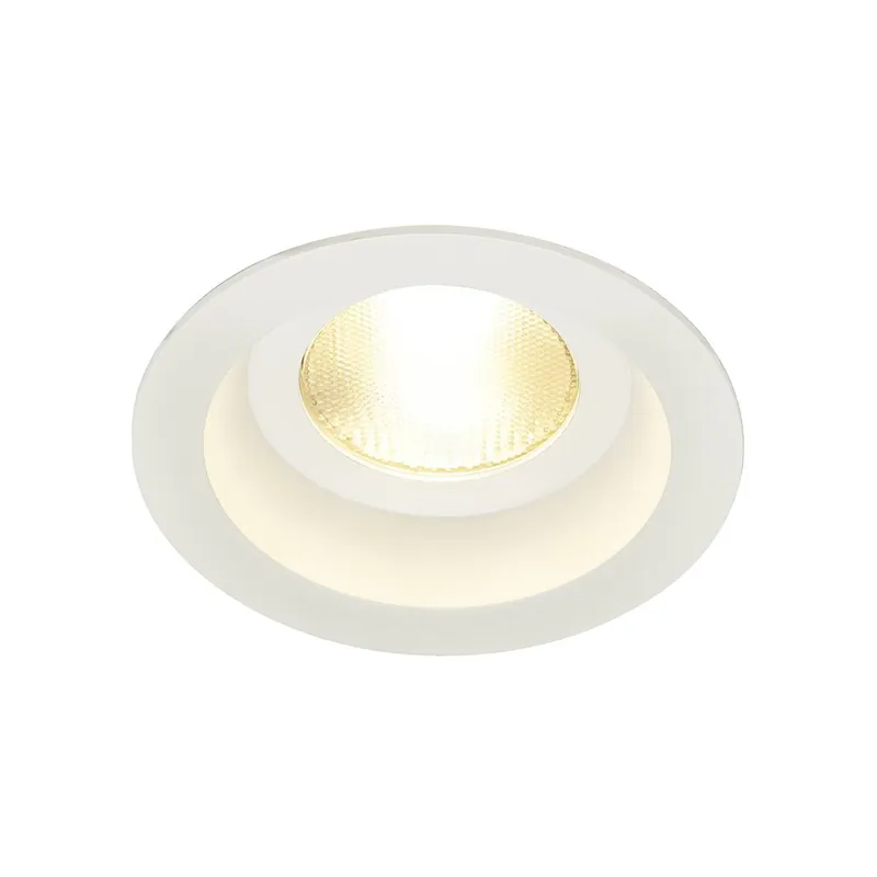 Akce UKONČENA VÝROBA CONTONE Downlight, kruhová, bílá, 13 W LED, teplá bílá, IP44 - BIG WHITE (SLV)