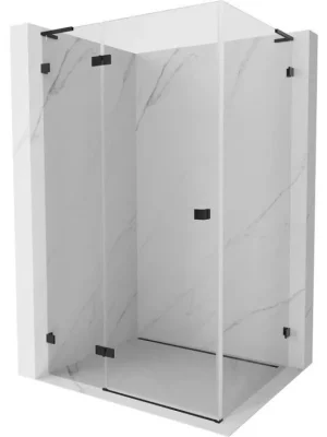 Zlevněný MEXEN/S - Lunar L sprchový kout dveře křídlové levá 100 x 70, transparent, černá 834L-100-070-70-00-L