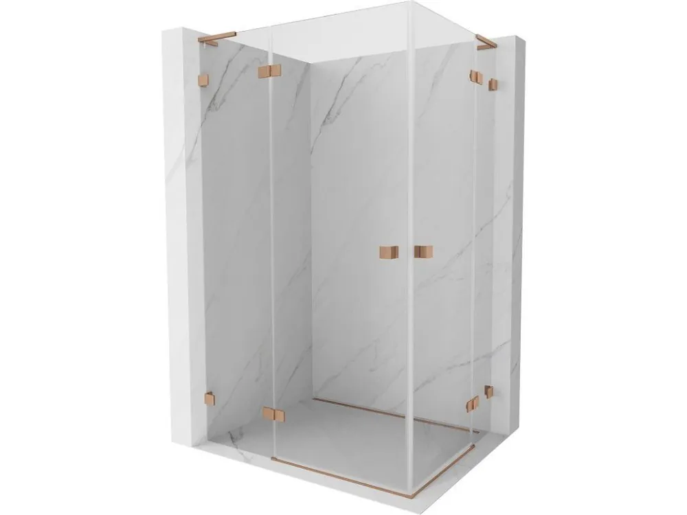 Akční Cena MEXEN/S - Lunar L Duo sprchový kout dveře křídlové 100 x 70, transparent, měď kartáčovaná 834L-100L-070P-65-00