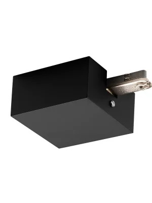 Časově Omezené UKONČENA VÝROBA Napáječ pro 230V 2fázovou kolejnici D-TRACK černý s pouzdrem - BIG WHITE (SLV)