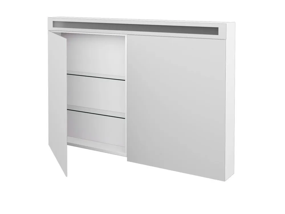 Akční Cena Dvoudveřová galerka MAX GA2O 120 - N01 Bílá lesk