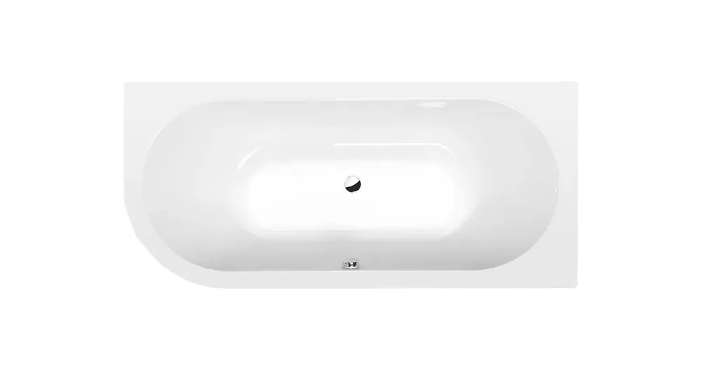Zlevněný POLYSAN VIVA R asymetrická vana 185x80x47cm, bílá