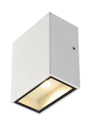 Značkový Nástěnné svítidlo QUAD XL, hranaté, bílé, LED, 1x3,2 W, 3000K - BIG WHITE (SLV)