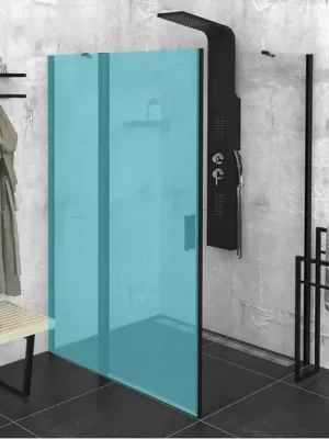 Zlevněný POLYSAN ZOOM BLACK boční stěna 800mm, čiré sklo