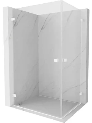 Značkový MEXEN/S - Lunar-B Duo sprchový kout dveře křídlové 95 x 90, transparent, bílá 832-095L-090P-20-00