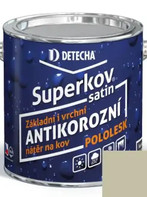 Detecha SUPERKOV SATIN 2,5kg šedý (oblázkový) RAL 7032 Sleva