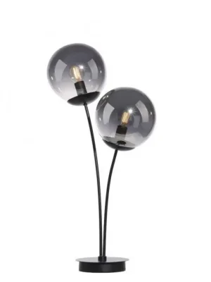 Značkový BIG WIDOW LED stolní lampa, černá, jednoduchá, šňůrový vypínač, 2 ramenná - LEUCHTEN DIREKT / JUST LIGHT