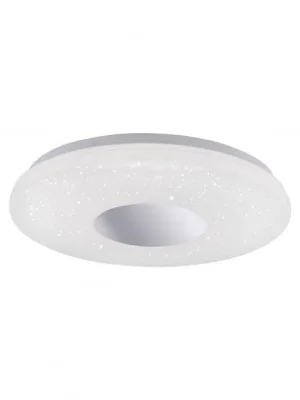Značkový LAVINIA LED stropní svítidlo, chrom, moderní design, průměr 60cm 3000K - LEUCHTEN DIREKT / JUST LIGHT