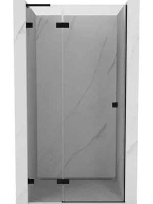 Zlevněný MEXEN/S - Lunar L sprchové dveře křídlové levé 80, transparent, černá 834L-080-000-70-00-L