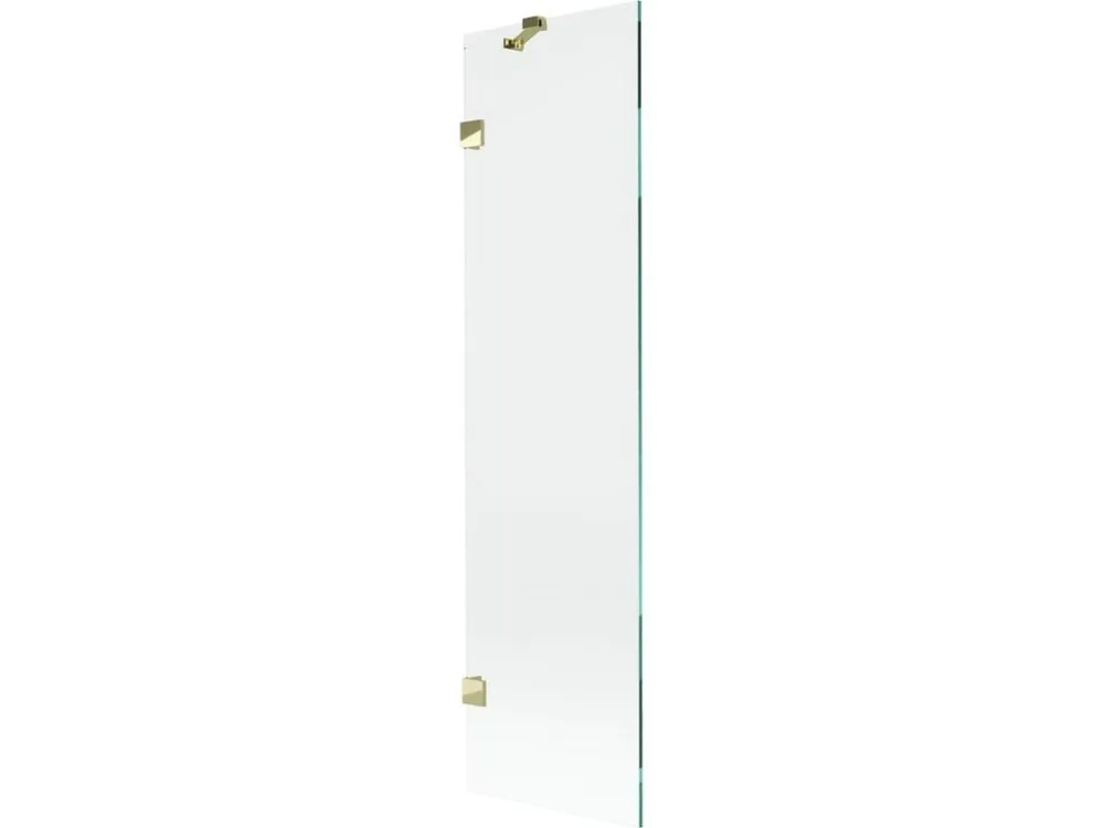 MEXEN/S - Lunar vanová zástěna FIX 50 x 150, transparent, zlatá 897-050-000-50-00 Autentický