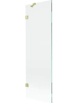 Nakupujte Hned MEXEN/S - Lunar vanová zástěna FIX 60 x 150, transparent, zlatá kartáčovaná 897-060-000-55-00