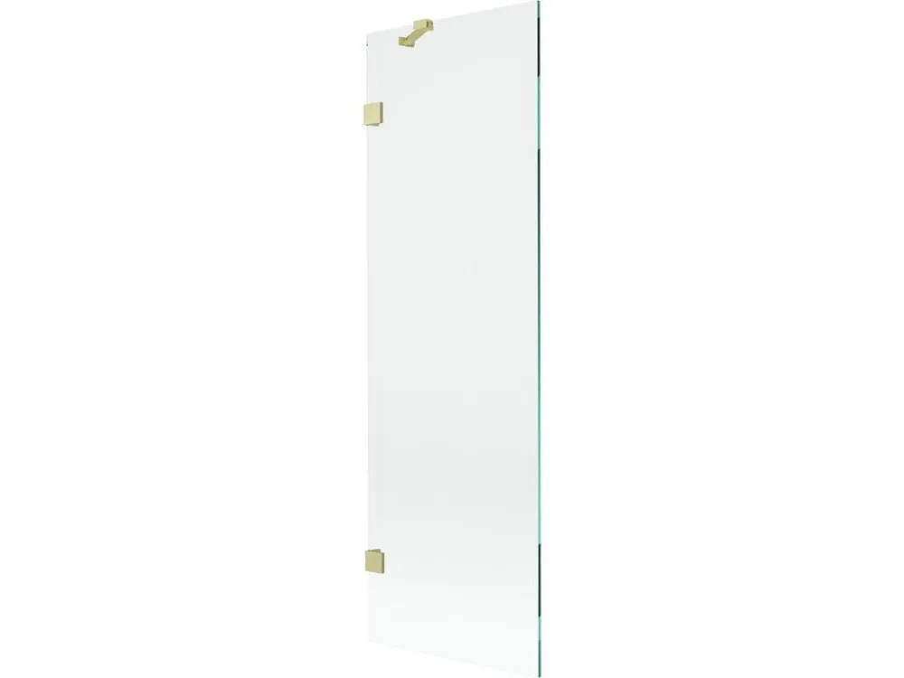 Nakupujte Hned MEXEN/S - Lunar vanová zástěna FIX 60 x 150, transparent, zlatá kartáčovaná 897-060-000-55-00