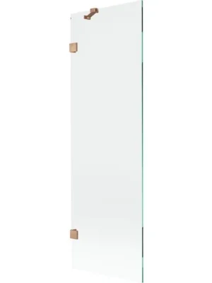 MEXEN/S - Lunar vanová zástěna FIX 60 x 150, transparent, měď kartáčovaná 897-060-000-65-00 Levný