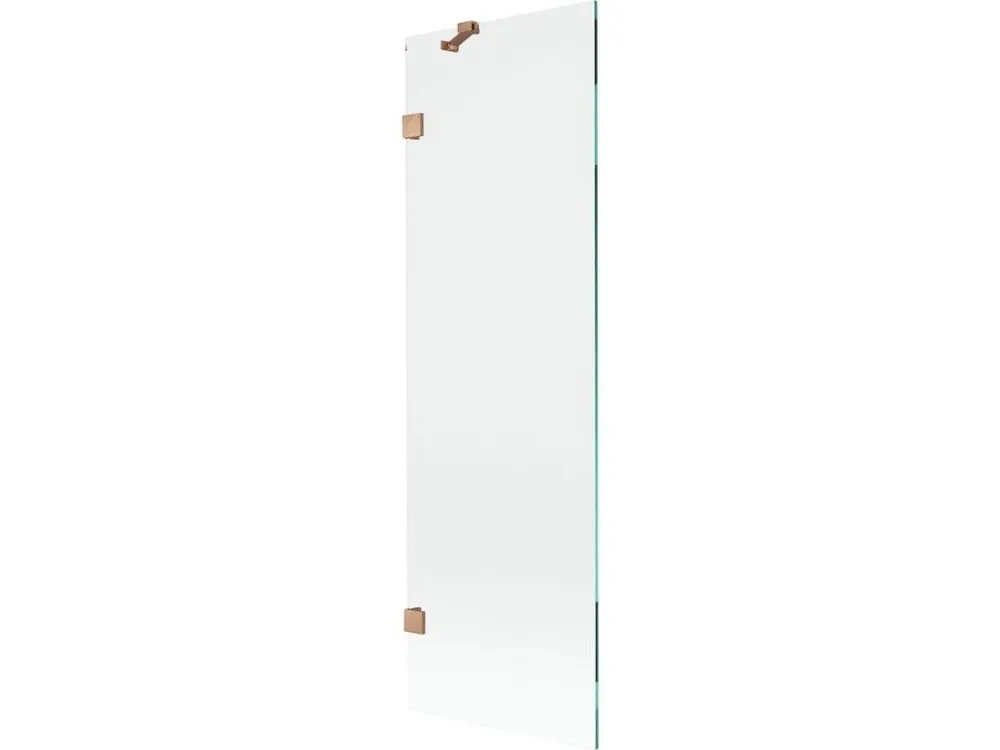 MEXEN/S - Lunar vanová zástěna FIX 60 x 150, transparent, měď kartáčovaná 897-060-000-65-00 Levný