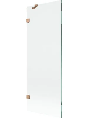 MEXEN/S - Lunar vanová zástěna FIX 70 x 150, transparent, měď kartáčovaná 897-070-000-65-00 Super Cena