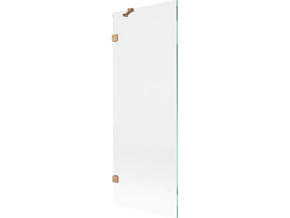 MEXEN/S - Lunar vanová zástěna FIX 70 x 150, transparent, měď kartáčovaná 897-070-000-65-00 Super Cena