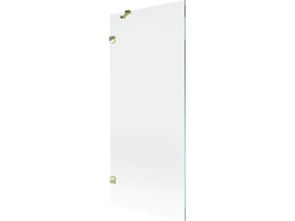 Akční Nabídka MEXEN/S - Lunar vanová zástěna FIX 80 x 150, transparent, zlatá 897-080-000-50-00