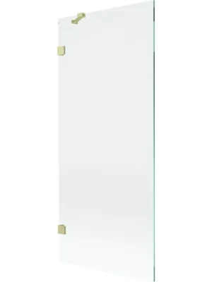 MEXEN/S - Lunar vanová zástěna FIX 80 x 150, transparent, zlatá kartáčovaná 897-080-000-55-00 Rychlé Dodání