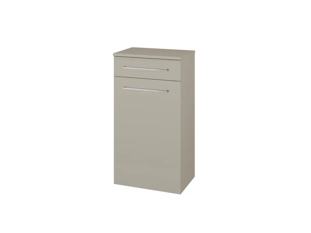 Značkový Nízká skříňka DOS SNDZ 50 - L04 Béžová vysoký lesk / Úchytka T04 / L04 Béžová vysoký lesk / Levé