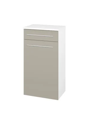 Akce Nízká skříňka DOS SNDZ 50 - N01 Bílá lesk / Úchytka T02 / L04 Béžová vysoký lesk / Levé