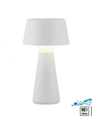 ABERA LED stolní lampa na baterie bílá dotykový stmívač IP54 USB vnitřní i venkovní použití 3000K - JUST LIGHT Akce
