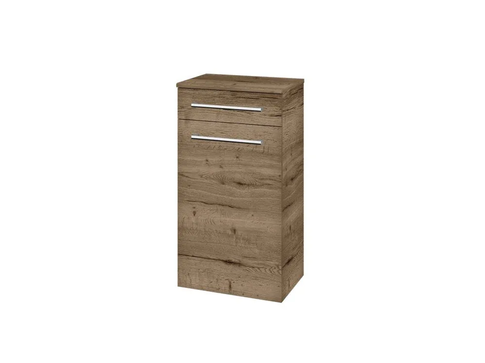 Značkový Nízká skříňka DOS SNDZ 50 - D21 Tobacco / Úchytka T03 / D21 Tobacco / Levé