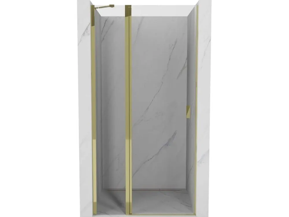Akční Cena MEXEN - Mist sprchové dveře křídlové 85, transparent, zlatá 8A4-085-000-50-00