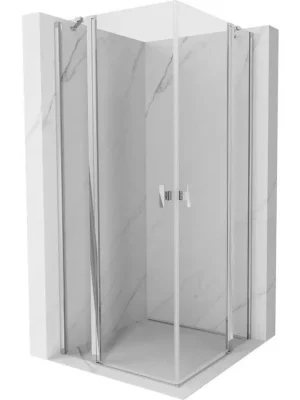 Zlevněný MEXEN/S - Mist Duo sprchový kout dveře křídlové 85 x 85, transparent, chrom 8A4-085-085-01-00