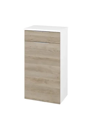 Značkový Nízká skříňka DOS SNDZ 50 - N01 Bílá lesk / Úchytka T05 / D17 Colorado / Pravé