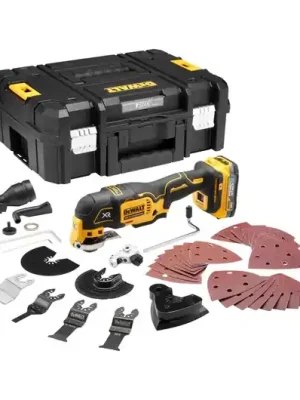 Zlevněný DeWALT DCS356E1T bezuhlíkové oscilační nářadí 18 V XR, 1 X kompaktní baterie POWERSTACK