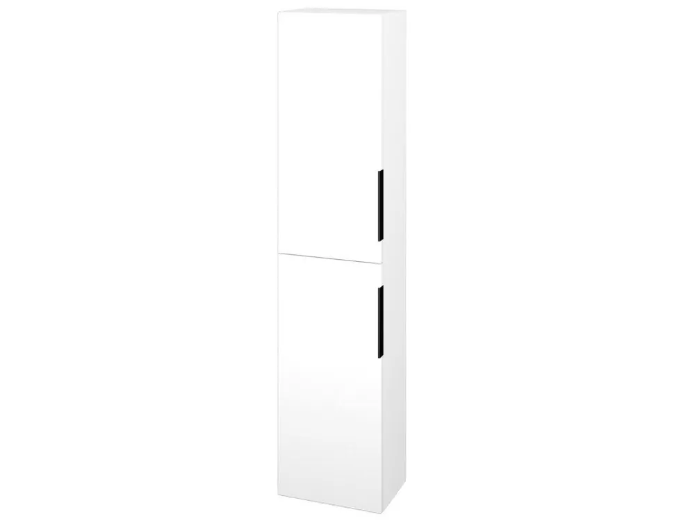 Značkový Vysoká skříň DOS SV1D2 35 - M01 Bílá mat / Úchytka T07 / M01 Bílá mat / Levé