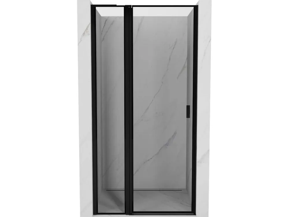 Akce MEXEN/S - Mist L sprchové dveře křídlové levé 105, černý okraj, černá 8A4L-105-000-70-70-L