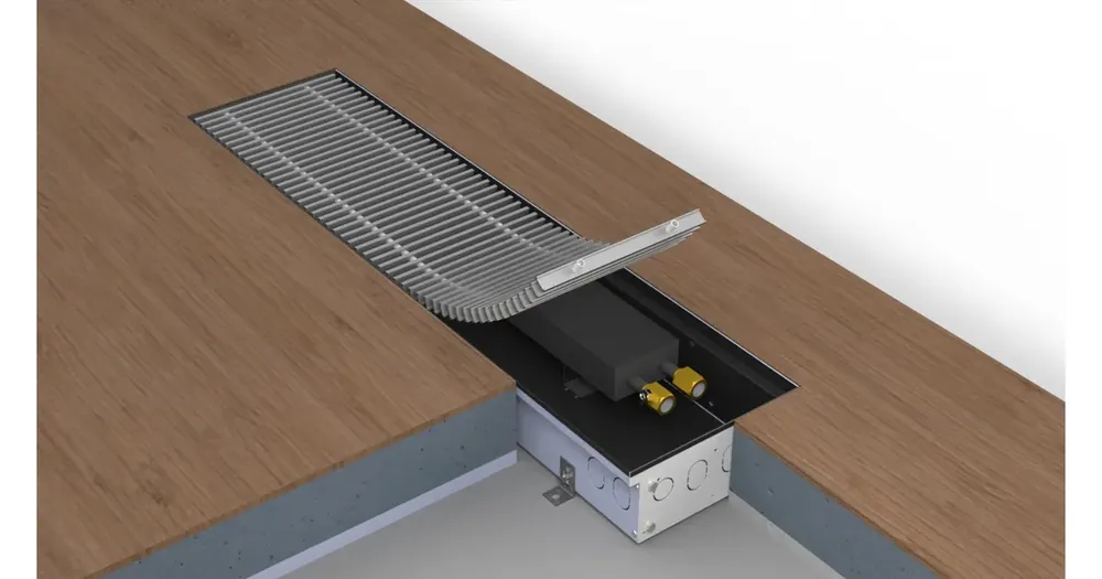 Akce BOKI InFloor Konvektor bez ventilátoru, nerez FMS-25-225-09-11