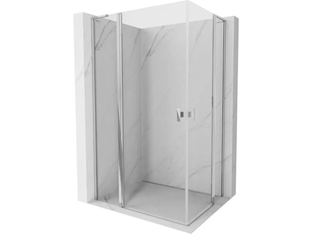 Zlevněný MEXEN/S - Mist L Duo sprchový kout dveře křídlové 115 x 95, transparent, chrom 8A4L-115-095-01-00