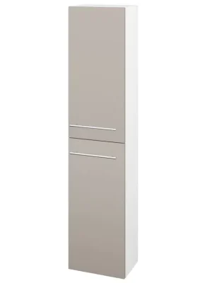 Akce Vysoká skříň DOS SV1D2 35 - N01 Bílá lesk / Úchytka T02 / N07 Stone / Pravé