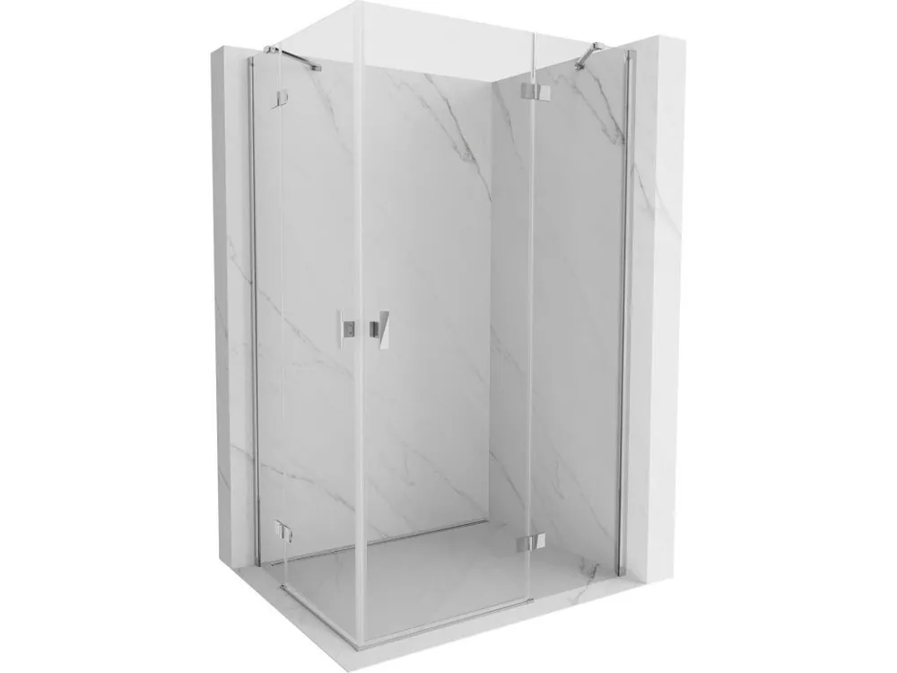Značkový MEXEN/S - Mist H Duo sprchový kout dveře křídlové 80 x 105, transparent, chrom 8A5-080L-105P-01-00