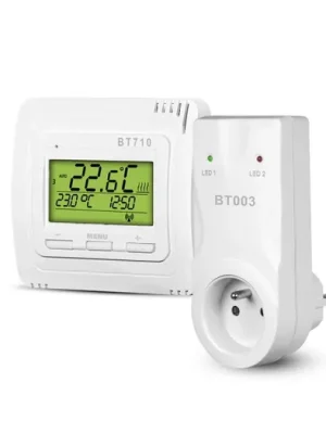 Dokud Zásoby Vydrží ELEKTROBOCK Bezdrátový termostat digitální  BT713 s přijímačem do zásuvky