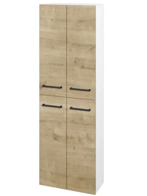 Akce Vysoká skříň DOS SV1D4 50 - N01 Bílá lesk / Úchytka T06 / D09 Arlington