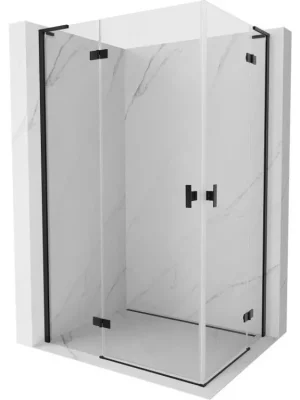 Zlevněný MEXEN/S - Mist-H L Duo sprchový kout dveře křídlové 110 x 90, transparent, černá 8A5L-110L-090P-70-00