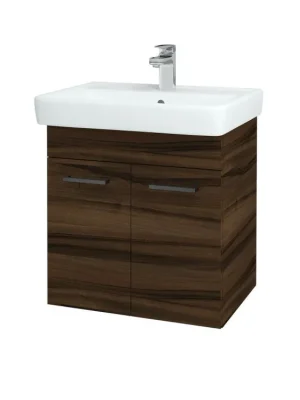 Akční Cena Koupelnová skříňka Q DVEŘOVÉ SZD2 60 - D06 Ořech / Úchytka T06 / D06 Ořech