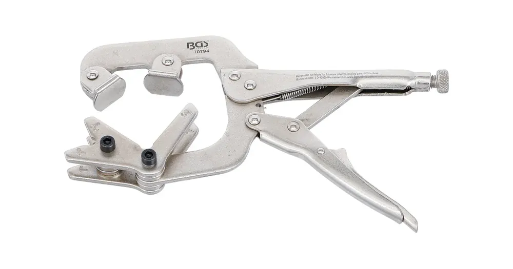 Akce BGS Svářecí skřipcové kleště, pro trubky, 250 mm