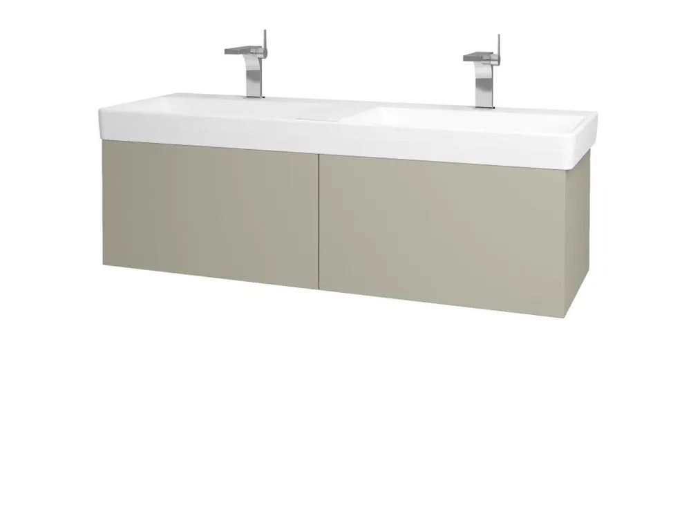 Akce Koupelnová skříňka VARIANTE SZZ2 130 pro umyvadlo Laufen Pro S - M05 Béžová mat / M05 Béžová mat